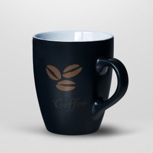 Tasse à Café Imprimée Noire